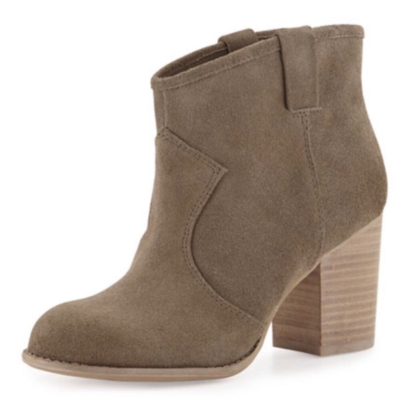 Splendid Dark Tan Suede Ankle Boots sizes 8 & 10 - Picture 1 of 3